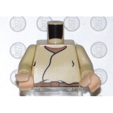 tan torso sw closed shirt brown belt light nougat neck pattern tan arms light nougat hands