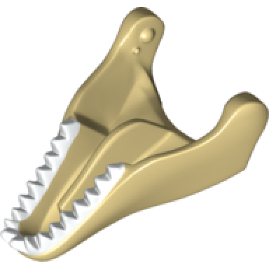 tan dinosaur jaw lower tyrannosaurus rex with white teeth pattern