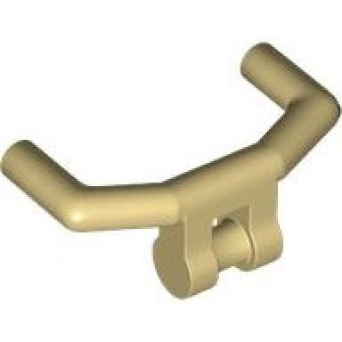 tan minifigure utensil handlebars with angular handles
