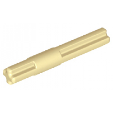 tan technic axle 4l with center stop