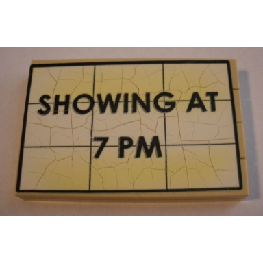tan stickered assembly 6 x 4 x 2 3 with showing at 7 pm pattern sticker - set 10184 - 1 plate 4 x 6 4 tile 1 x 6