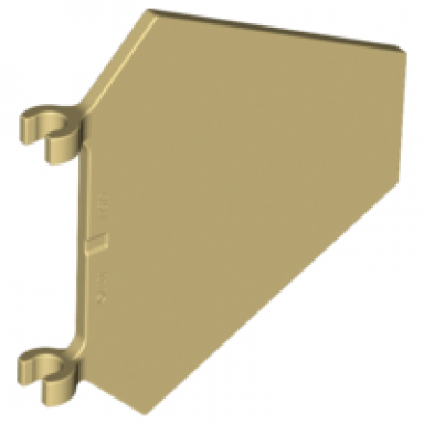 tan flag 5 x 6 hexagonal