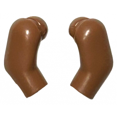 medium brown arm matching left and right pair