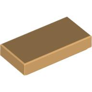 medium tan tile 1 x 2