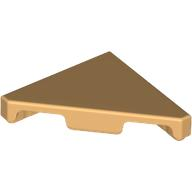 medium tan tile modified 2 x 2 triangular