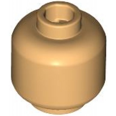 medium tan minifigure head plain