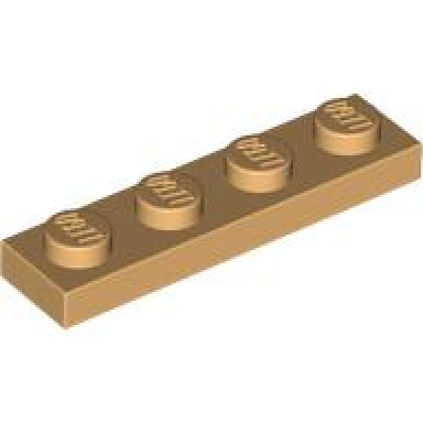 medium tan plate 1 x 4