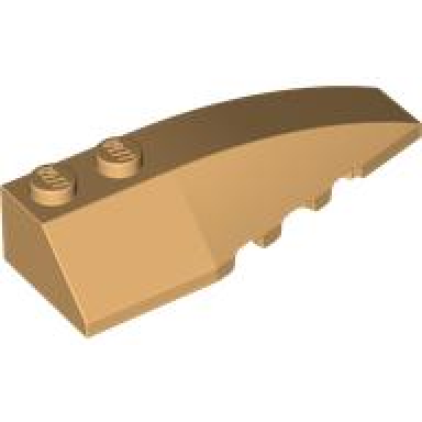 medium tan wedge 6 x 2 right