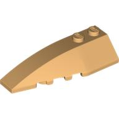 medium tan wedge 6 x 2 left