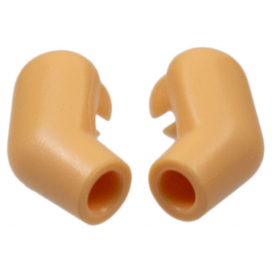 medium tan arm matching left and right pair
