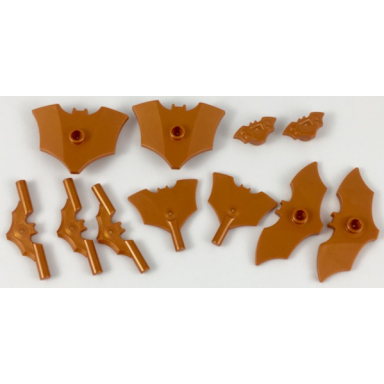 reddish copper minifigure weapon pack batman 11 in bag multipack