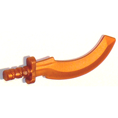 reddish copper minifigure weapon sword khopesh sickle sword
