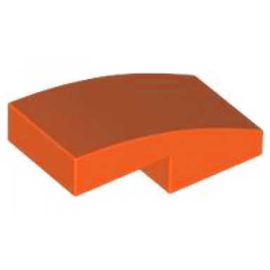 reddish orange slope curved 2 x 1 x 2 3