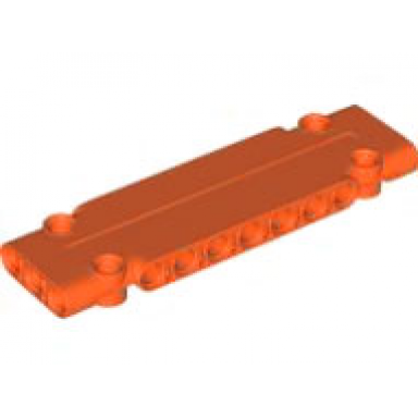 reddish orange technic panel plate 3 x 11 x 1