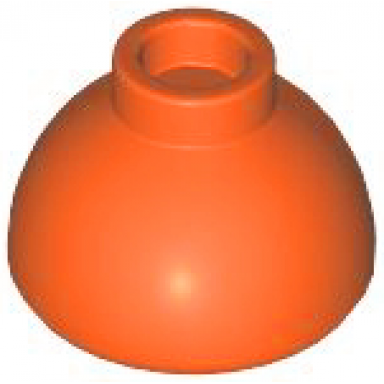 reddish orange brick round 1 1 2 x 1 1 2 x 2 3 dome top