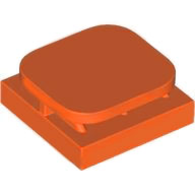 reddish orange tile modified 2 x 2 x 2 3 with paper photo holder