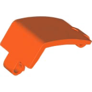 reddish orange technic panel curved 3 x 5 x 3