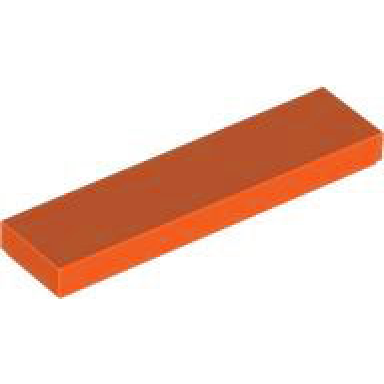 reddish orange tile 1 x 4