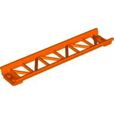 reddish orange train track roller coaster straight 16l