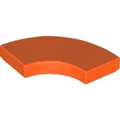 reddish orange tile round corner 2 x 2 macaroni