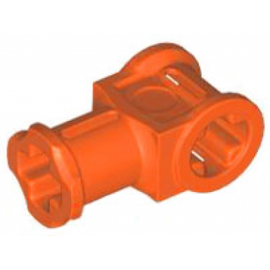 reddish orange technic axle connector with axle hole