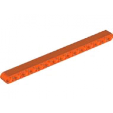 reddish orange technic liftarm thick 1 x 15