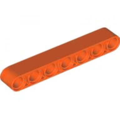 reddish orange technic liftarm thick 1 x 7