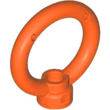 reddish orange ring 3 x 3 with stud holder