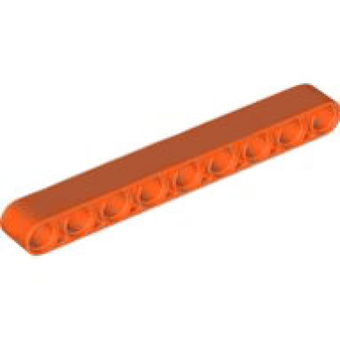 reddish orange technic liftarm thick 1 x 9