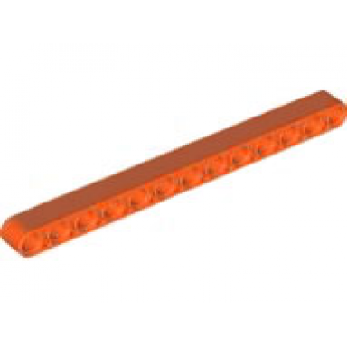 reddish orange technic liftarm thick 1 x 13