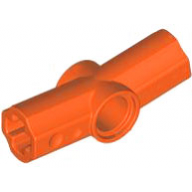 reddish orange technic axle and pin connector angled 7 - 168.75 degrees