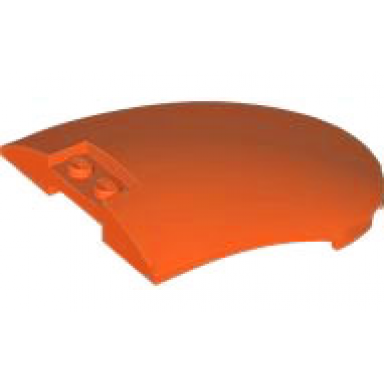 reddish orange windscreen 8 x 6 x 2 curved