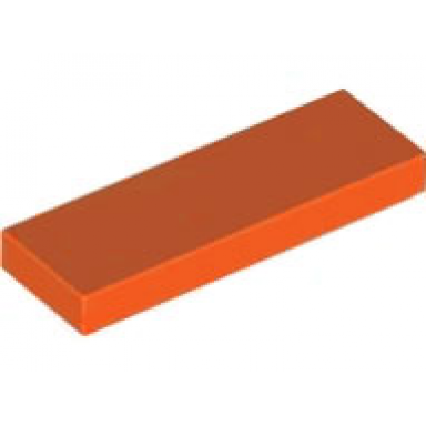 reddish orange tile 1 x 3