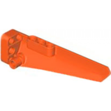reddish orange technic panel fairing 5 long smooth side a