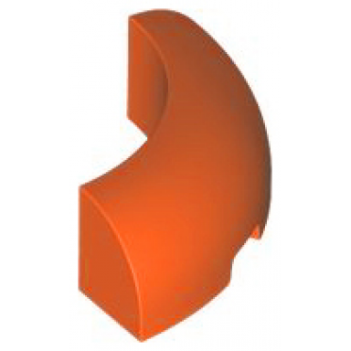 reddish orange brick round corner 3 x 3 without studs