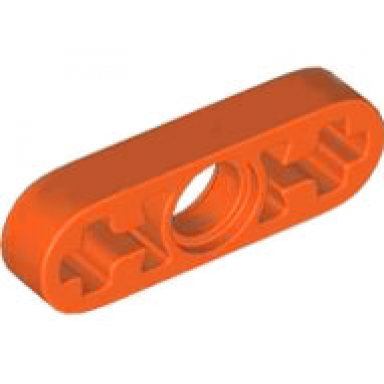 reddish orange technic liftarm thin 1 x 3 - axle holes