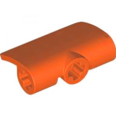 reddish orange technic panel curved 2 x 3 x 1