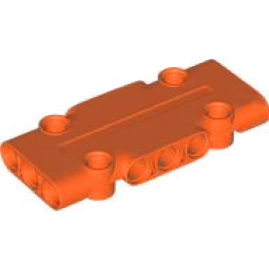 reddish orange technic panel plate 3 x 7 x 1