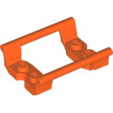 reddish orange train track roller coaster straight 4l