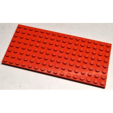 reddish orange plate 8 x 16