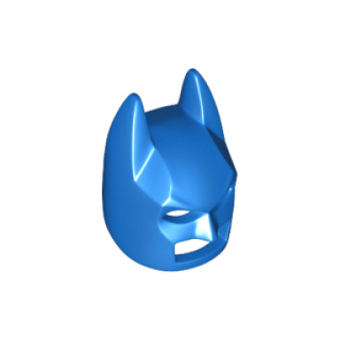 blue minifigure headgear mask batman cowl angular ears pronounced brow