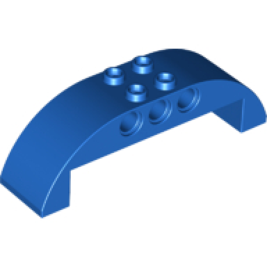 blue slope curved 8 x 2 x 2 double