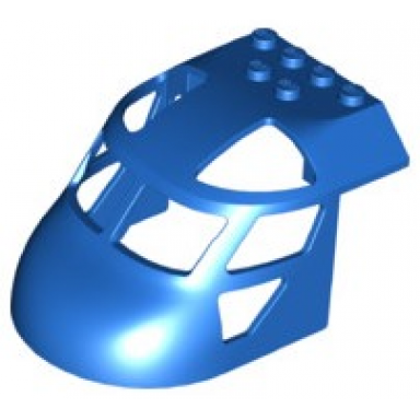 blue aircraft fuselage forward top curved 6 x 8 x 4