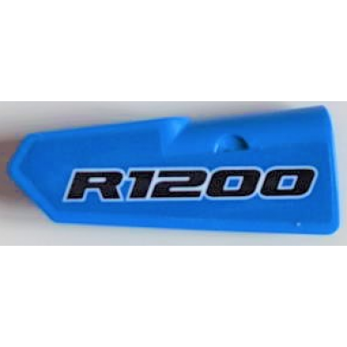 blue technic panel fairing 22 very small smooth side a with r1200 pattern sticker - set 42063