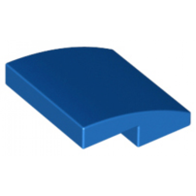 blue slope curved 2 x 2 x 2 3