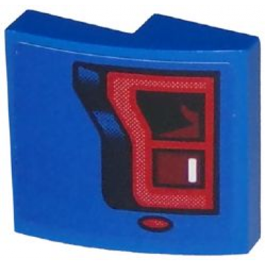 blue slope curved 2 x 2 x 2 3 with ford f150 raptor taillight pattern model left side sticker - set 75875