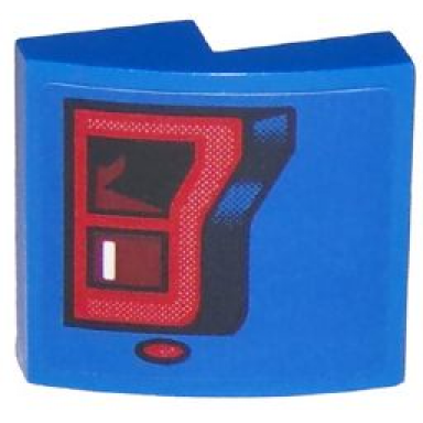 blue slope curved 2 x 2 x 2 3 with ford f150 raptor taillight pattern model right side sticker - set 75875