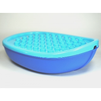 blue duplo boat hull unitary 7 x 12 with medium azure top 15576 15575