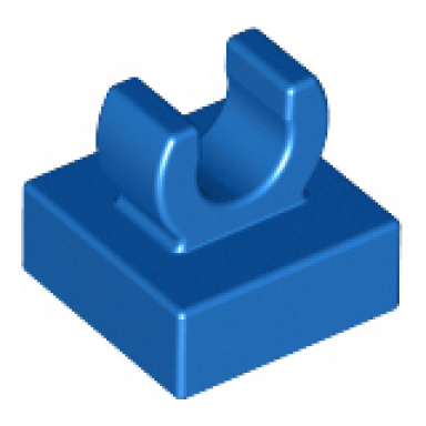 blue tile modified 1 x 1 with open o clip