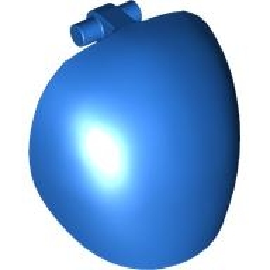 blue large figure armor round smooth with bar handle - free ends